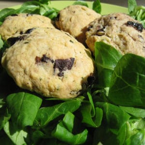 recette de cookies salés aux olives noires de Nyons AOP