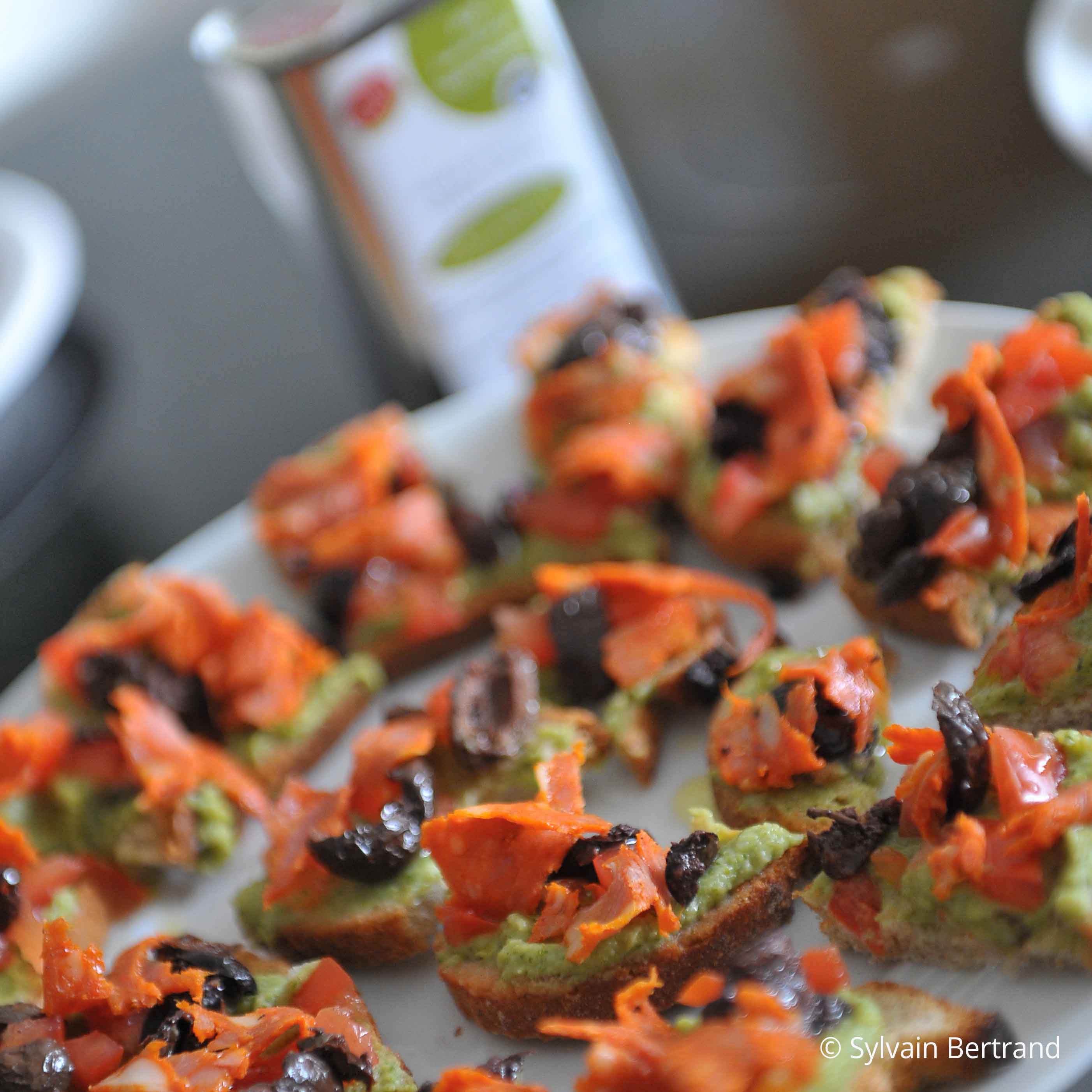 huiles et olives, recettes, bruschetta brocolis, olives