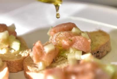 bouchée truite saumonée à l'huile d'olive de france goût intense