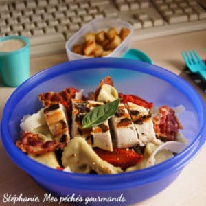 huiles et olives, salade aux saveurs d'italie (une recette pour le bureau)