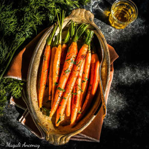 Recette carottes glaçées à l'orange huile d'olive goût subtil barbecue