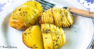 Recette pommes de terre scandinavo-méditérannéennes huile d'olive goût à l'ancienne barbecue facebook