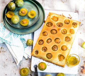 Huiles et olives, Recette tarte financière prunes mirabelles