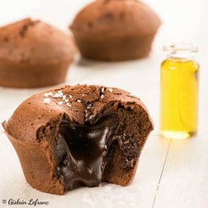 huiles et olives, recette de coeur coulant chocolat fleur de sel huile d'olive