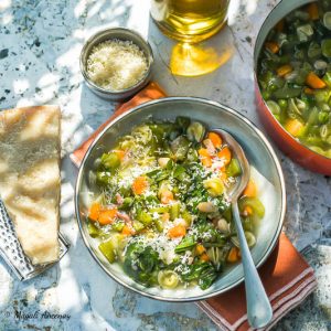 huiles et olives, Minestrone