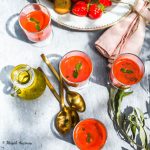 huiles et olives, Soupe de fraises à l'huile d'olive goût intense