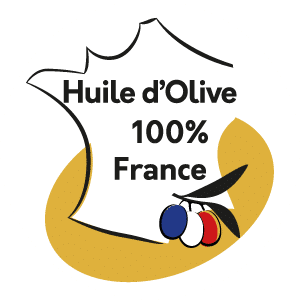 Logo huile d'olive 100% France goût subtil
