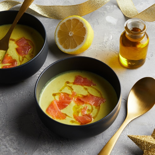 Recette de velouté d'endives au saumon fumé