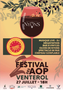 huiles et olives, festival des AOP, à venterol (Drôme) le 28 juillet 2024