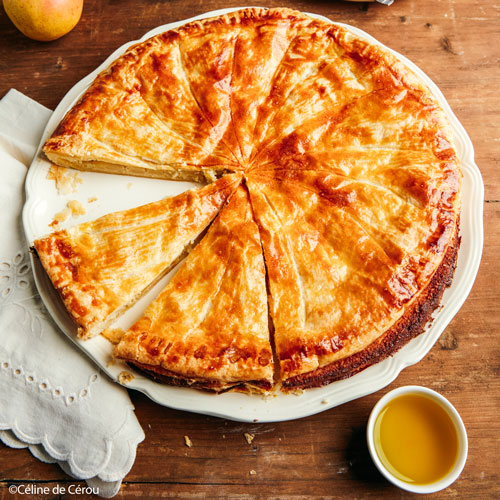 huiles et olives, galette des rois poire-amande-fleur d'oranger-huile d'olive