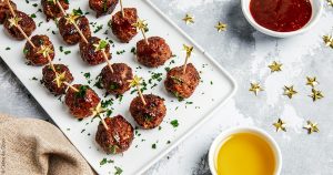 huiles et olives, recette de billes de boeuf poivrées