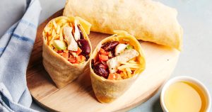 huiles et olives, recette de burrito au poulet, huile d'olive d'aix en provence AOP