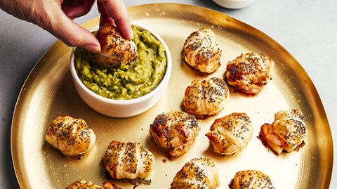 Recettes de gambas croustillantes au guacamole et huile d'olive