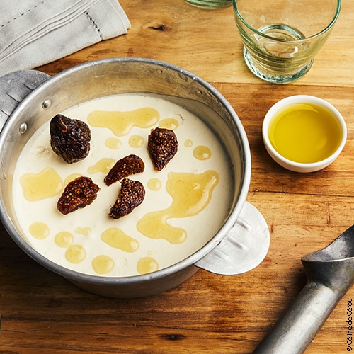 Recette de glace maison à la figue, au miel et à l'huile d'olive
