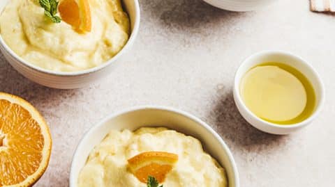 Recette de mousse à l'orange et à l'huile d'olive