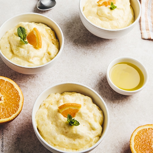 Recette de mousse à l'orange et à l'huile d'olive