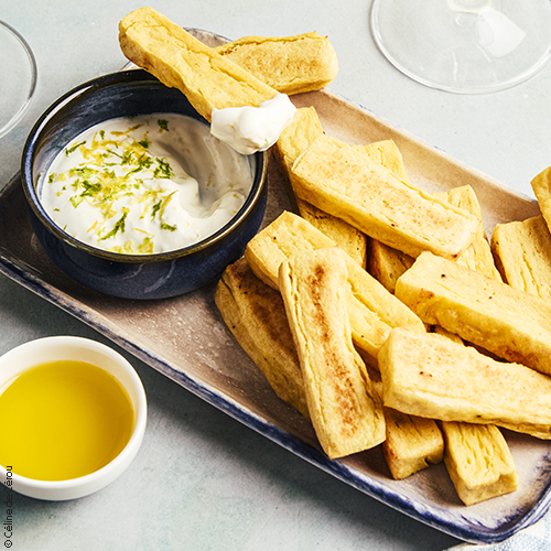 Recette de panisses au four à l'huile d'olive