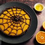 Recette de tarte à l'orange, pâte au cacao, ganache au chocolat, huile d'olive