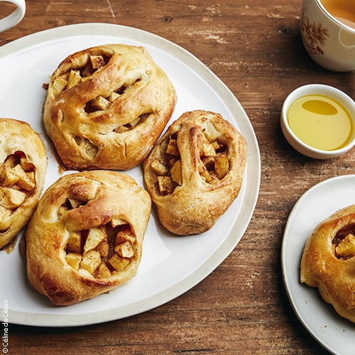 recette d'Apple pie revisitée, huile d'olive du Languedoc AOP