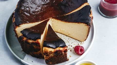 recette de Basque burnt cheesecake à l’huile d’olive de Nyons AOP