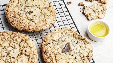recette de Cookies à l’huile d’olive façon New York
