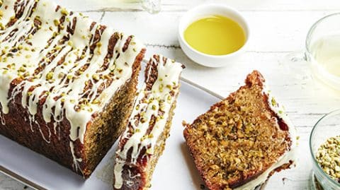 recette de Gâteau 100% pistache à l’huile d’olive