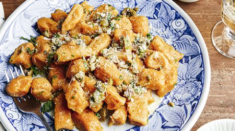 Recette de Gnocchis maison de patate douce & huile d’olive