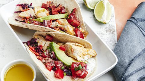 recette de Tacos de poisson façon street-food premium, huile d'olive de France goût intense