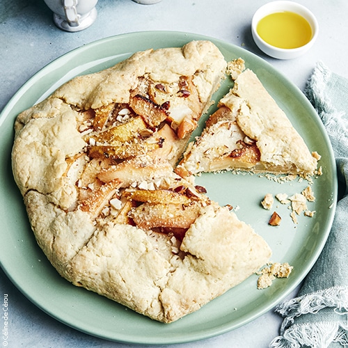 recette de Tarte rustique poires, coings et huile d’olive de provence AOP