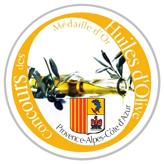Logo concours huile olive region paca medaille or